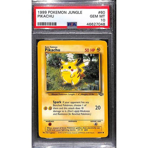 PSA 10 Pikachu 60/64 - 1999 Pokemon Jugle #7048 - PokéBox Australia