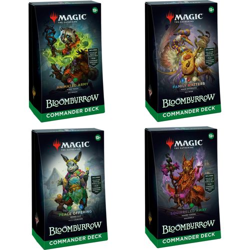 Magic The Gathering | Bloomburrow Commander Deck Display (x4 Full Set) - PokéBox Australia