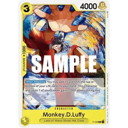 Monkey D Luffy P-036 - One Piece Card Game Pre-Release Tournament - PokéBox Australia