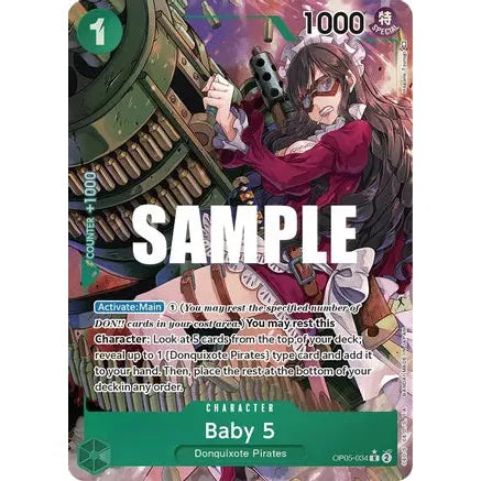 Baby 5 OP05-034 R (Alternate Art) - One Piece Card Game Awakening of the New Era - PokéBox Australia