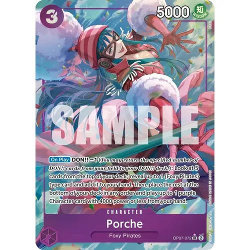 Porche OP07-072 SR (Parallel) - One Piece Card Game 500 Years in the Future