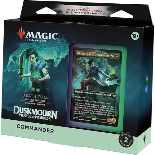 Magic The Gathering | Duskmourn: House of Horror Commander Deck - Death Toll (Black/Green))