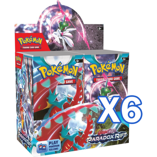 POKÉMON TCG Scarlet & Violet 4: Paradox Rift X6 Booster Box (SEALED CASE) - PokéBox Australia