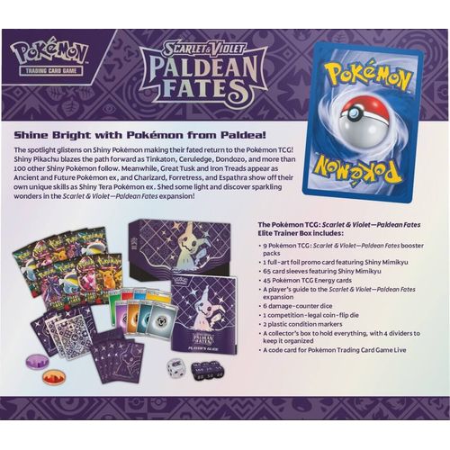 POKÉMON TCG Scarlet & Violet 4.5: Paldean Fates Elite Trainer Box (ETB) - PokéBox Australia