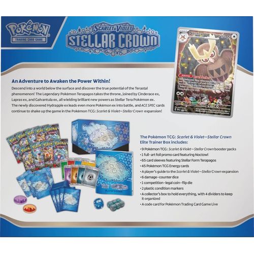 POKÉMON TCG Scarlet & Violet 7: Stellar Crown Elite Trainer Box (ETB)