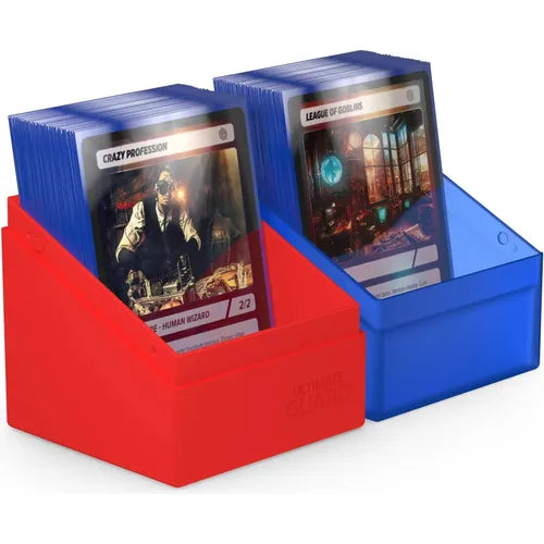 Ultimate Guard Synergy Boulder Deck Case 100+ Blue/Red Deck Box - PokéBox Australia