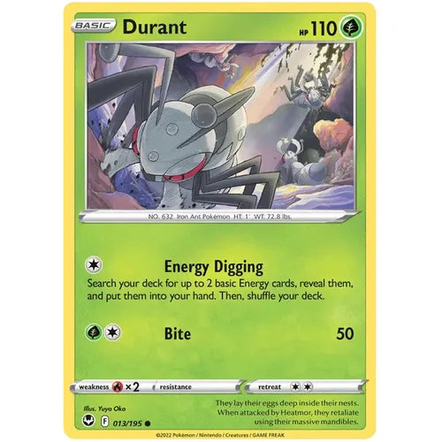 Durant 013/195 - Sword & Shield 12: Silver Tempest - PokéBox Australia