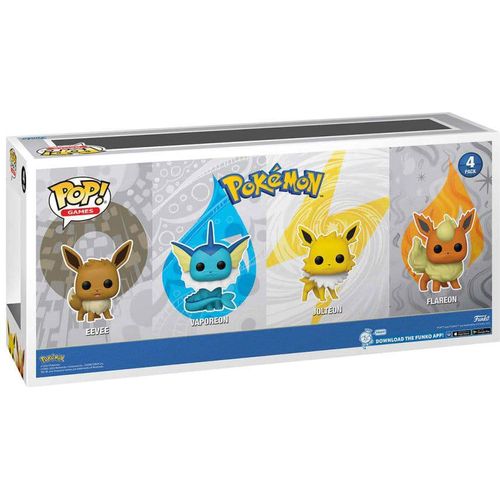 Pokémon - Eeveelutions US Exclusive 4-Pack Pop! Vinyl Figure - PokéBox Australia