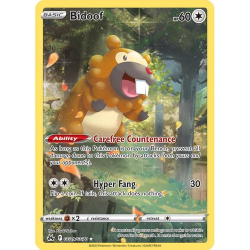 Bidoof GG29/GG70 - Sword & Shield Crown Zenith - PokéBox Australia