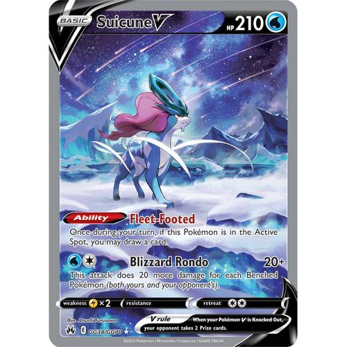 Suicune V GG38/GG70 - Sword & Shield Crown Zenith - PokéBox Australia