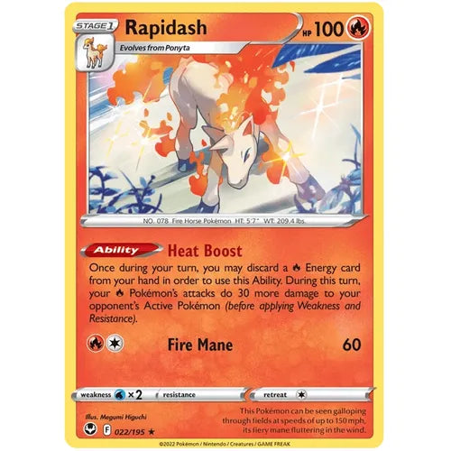 Rapidash 022/195 - Sword & Shield 12: Silver Tempest - PokéBox Australia