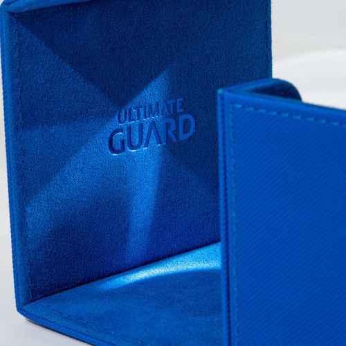 Ultimate Guard Sidewinder 100+ Xenoskin Monocolor Blue Deck Box - PokéBox Australia