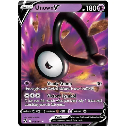 Unknown V 065/195 - Sword & Shield 12: Silver Tempest - PokéBox Australia