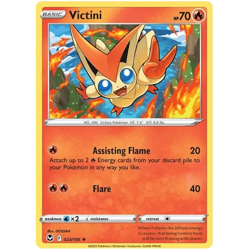 Victini 023/195 - Sword & Shield 12: Silver Tempest - PokéBox Australia