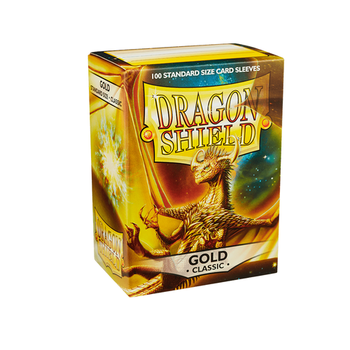 Dragon Shield - Standard Classic Gold Sleeves 100 pack– PokéBox Australia